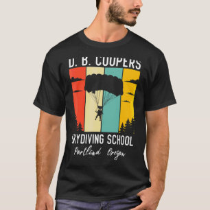 Camiseta Academia de Paraquedismo Retro D B Cooper Vinho Db