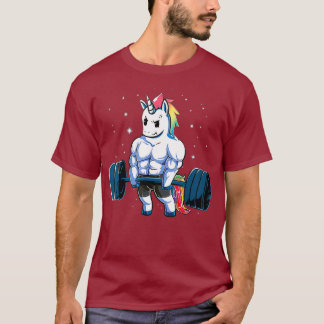 Camiseta Academia de Trabalho Engraçado de Unicórnio