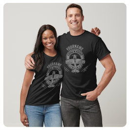 Camiseta Academia de Voos Personalizada de Avião Antigo
