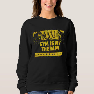 Camiseta Academia É Minha Terapia Frases de Treino Citações