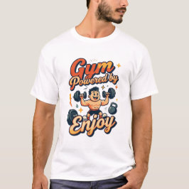 Camiseta Academia Energizada pelo Enjoy - Cartoon de Treino