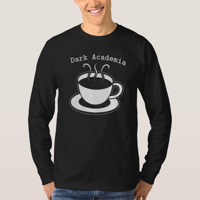 Camiseta Academia Escura Texto Estético Café Lover Caffeine (Frente)