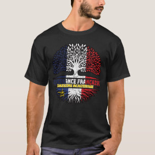 Camiseta Acadia Acade French France Bandeira Raízes de Árvo