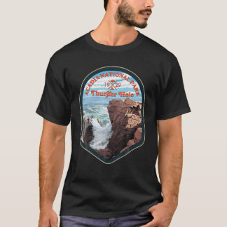 Camiseta Acadia Nation Park Thunder Hole Hiking 1929