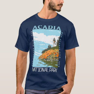 Camiseta Acadia National Park Bar Harbor Maine Vintage 