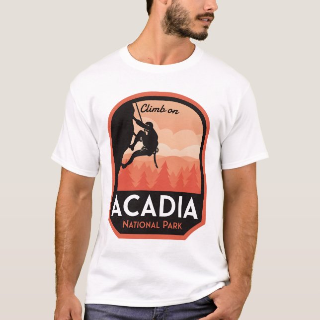 Camiseta Acadia National Park Escalada (Frente)