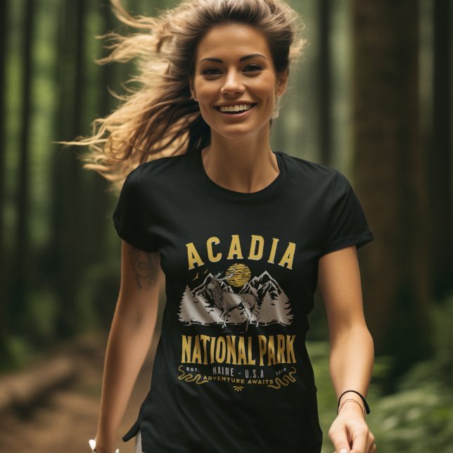 Camiseta Acadia National Park Fun Landscape (Criador carregado)