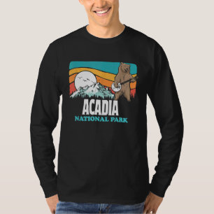 Camiseta Acadia National Park Maine Montanhas Banjo Bear