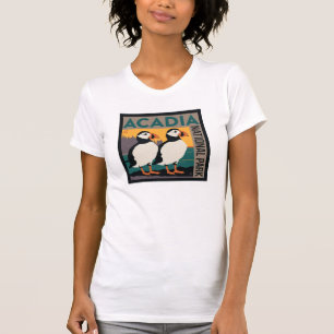 Camiseta Acadia National Park, Maine Puffins