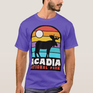 Camiseta Acadia National Park Moose Crachá