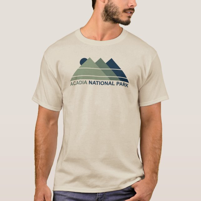 Camiseta Acadia National Park Mountain Sun (Frente)