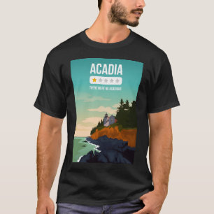 Camiseta Acadia National Park One Star Review Imprensa Engr