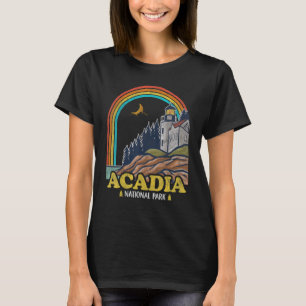 Camiseta Acadia National Park Vintage, 70s Montanhas Caminh