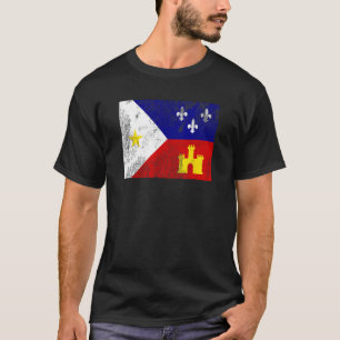 Camiseta Acadiana Flag Louisiana Cajun Country