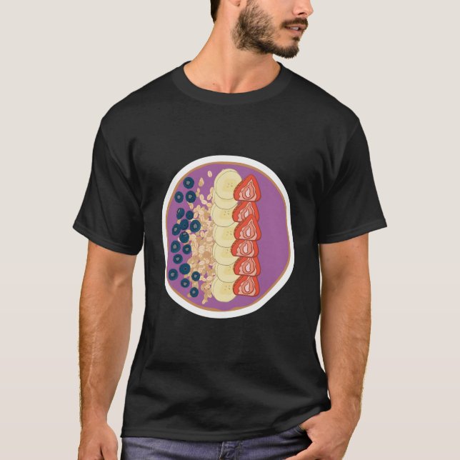 Camiseta Acai Bowl Funny Boho Vintage (Frente)