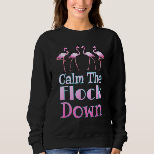 Camiseta Acalme o Flamingo Rosa Baixo