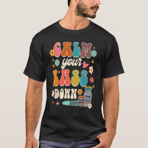 Camiseta Acalme o Seu Rass Equipe de Enfermeira de UTI Enfe