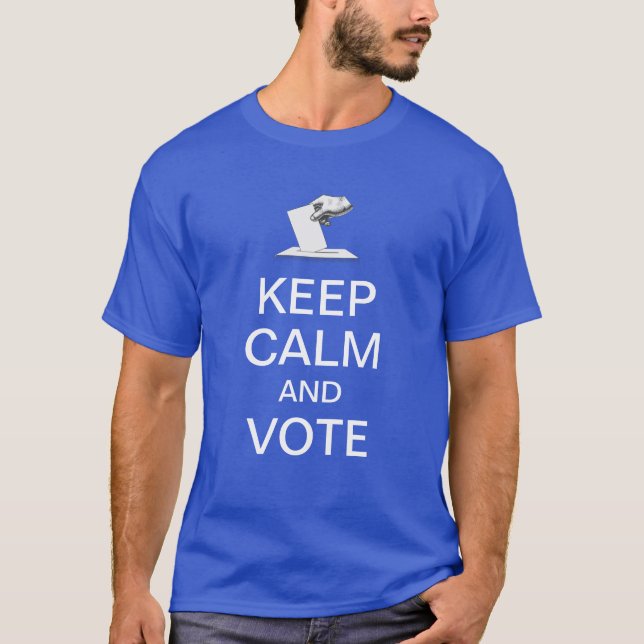 Camiseta Acalme-se e vote 2026 (Frente)