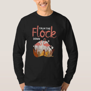 Camiseta Acalme-Se, Senhoras Melanin Flamingo