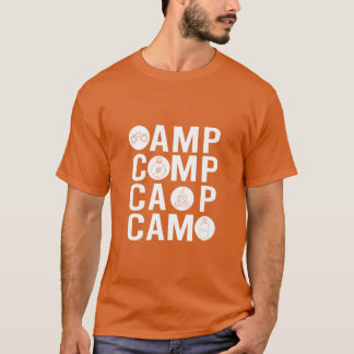 Camiseta Acampador Camping Campismo ferramentas menino