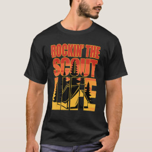 Camiseta Acampamento 2 do escoteiro líder de escoteiro