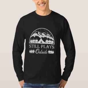 Camiseta Acampamento Ainda Brinca Fora Caminhada Legal Cam