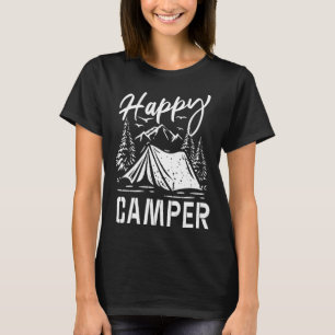 Camiseta Acampamento amoroso da mochila da natureza com uma