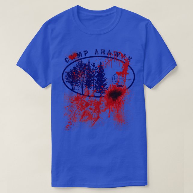 Camiseta Acampamento Angelas Camp Arawak Tee Sleepaway (Frente do Design)