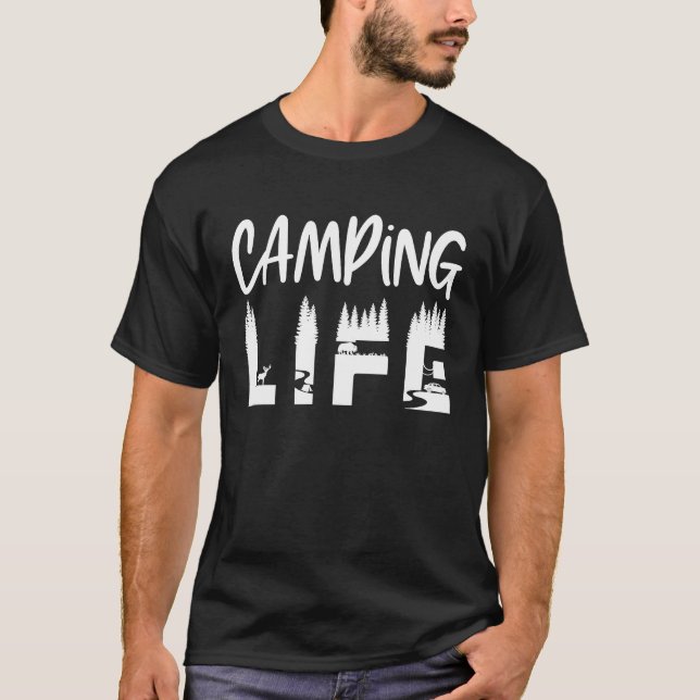 Camiseta Acampamento ao ar livre (Frente)
