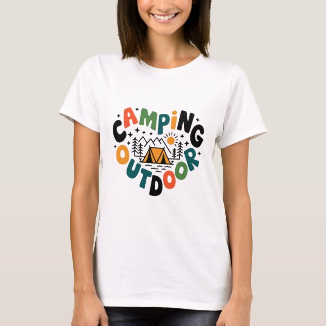 Camiseta Acampamento ao ar livre (Frente)