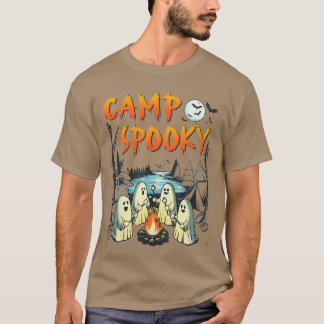 Camiseta Acampamento Assustador Verão do Dia das Bruxas Fof