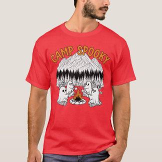 Camiseta Acampamento Assustador Vibes Summerween Fantasma F