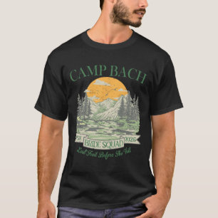 Camiseta Acampamento Bach Bride Squad Acampamento Retro Des