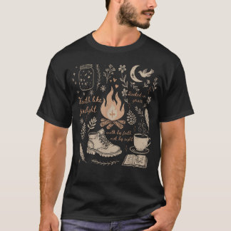 Camiseta Acampamento Baseado na Fé Religiosa Acampamento Cr