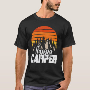 Camiseta Acampamento Caminhada Presente Feliz Aventureiro A
