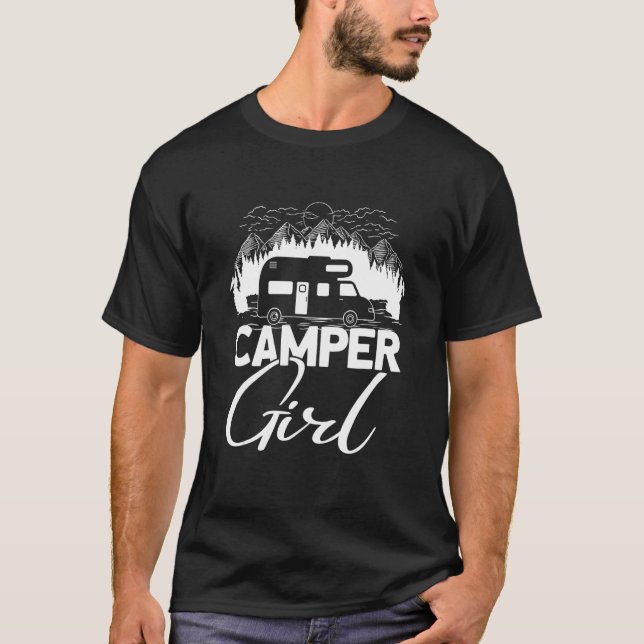 Camiseta Acampamento Camper Caravan (Frente)