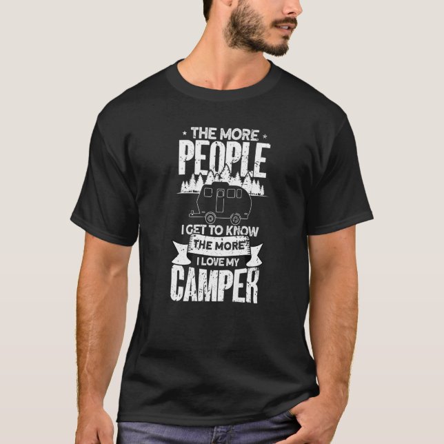 Camiseta Acampamento Camper Caravan (Frente)