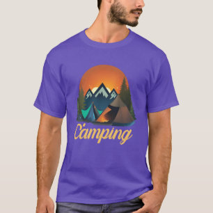 Camiseta Acampamento Camperent engraçado