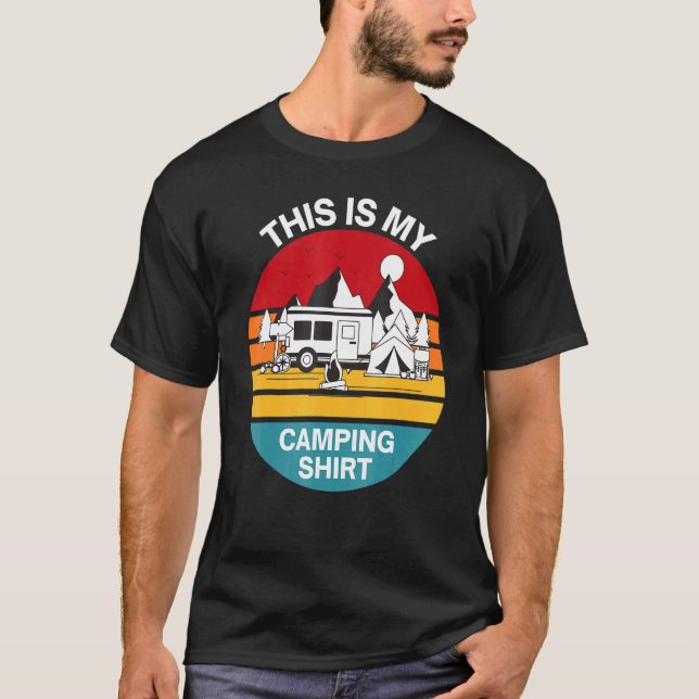 Camiseta Acampamento Caravan De Campanha Rv De Hiperligação (Frente)