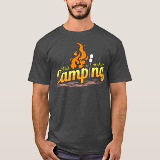 Camiseta Acampamento Com Campanha De Campfire E Marshmallow