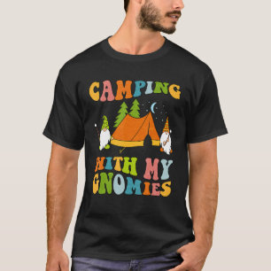 Camiseta Acampamento Com Meu Gnomies Gnomo Camp Campfire Gr