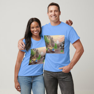 Camiseta Acampamento com os Dez Pequenos Monstros