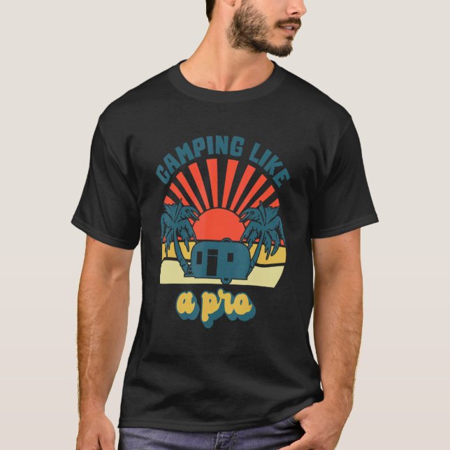 Camiseta Acampamento Como Um Avanço De Férias No Exterior (Frente)