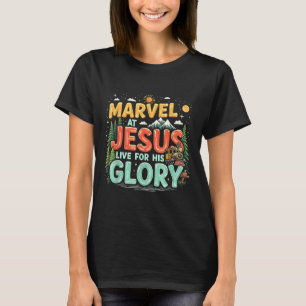 Camiseta Acampamento Cristão True North Vbs 2025 Sua Glória