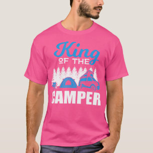Camiseta Acampamento Da Autohome Nature E Da Motorhome Ca V