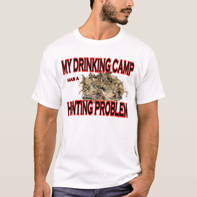 Camiseta Acampamento da caça (Frente)