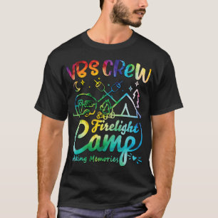 Camiseta Acampamento da Equipe Vbs Fogo da Escola Bíblica d