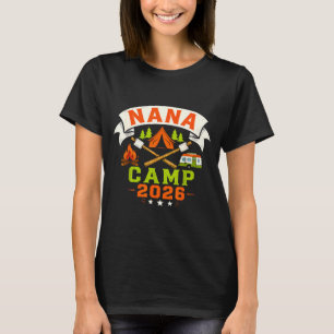 Camiseta Acampamento da Nana 2026 equipe de acampamento de 