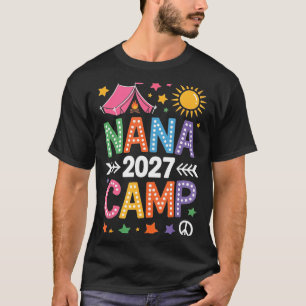 Camiseta Acampamento da Nana 2027 férias de verão da famíli