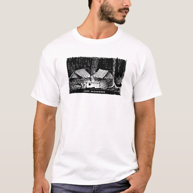 Camiseta Acampamento da noite (Frente)